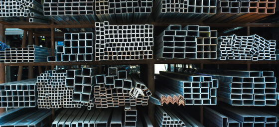 Warehouse storage for steel products and metal materials