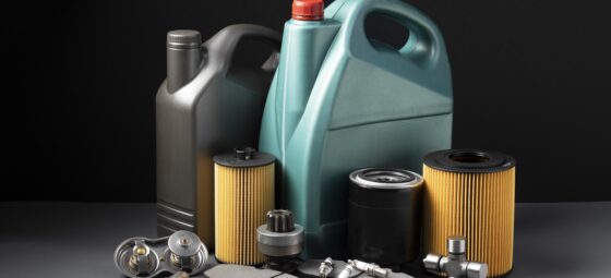 Warehouse storing automotive parts and components