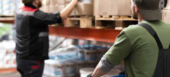 Last-mile delivery routes supported by strategic warehouse location