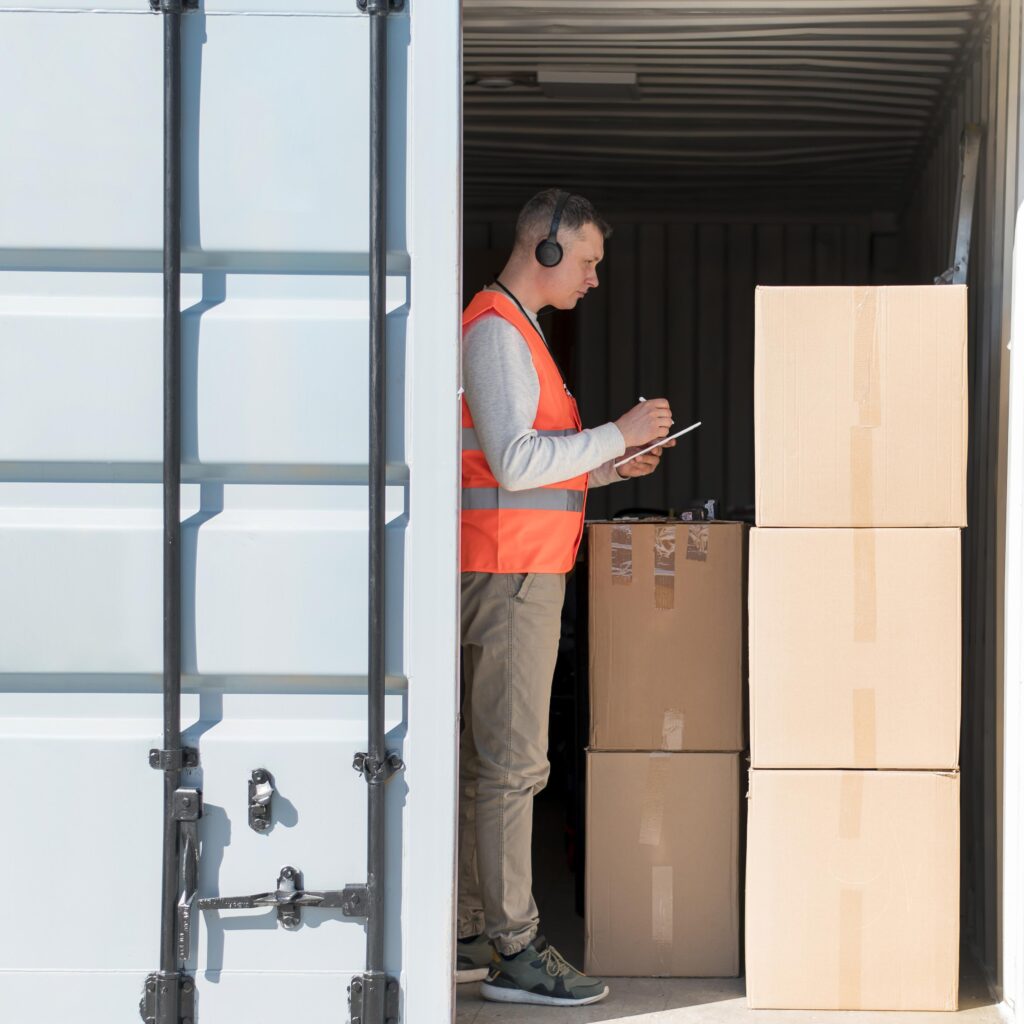 transloading services at a logistics center in California
