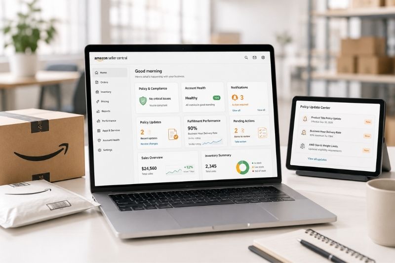 Amazon Seller Central policy updates for sellers in 2026